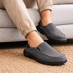 OrthoComfort Men’s Slip On Clogs Size 14 Orthopedic Comfort Shoes Gray
